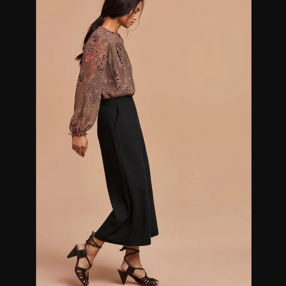 Aritzia Wilfred Lalement Black Wide Leg Pants 2 - Picture 2 of 8